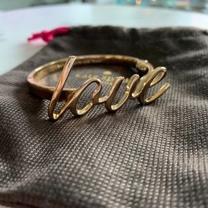 Kate Spade "say yes" LOVE bracelet